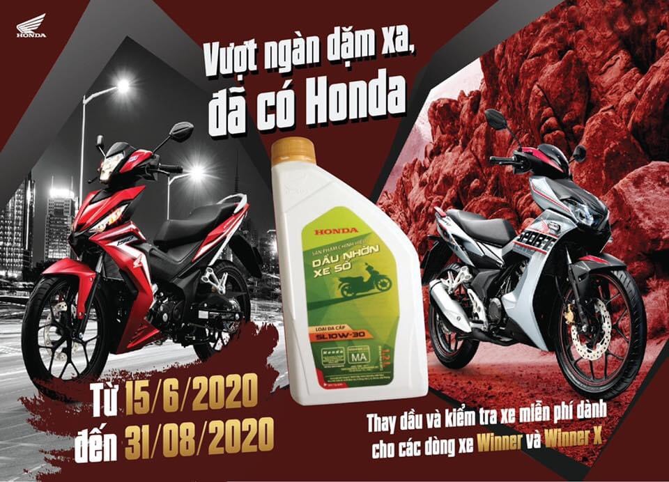 💁♀️Vượt ngày dặm xa đã có HONDA🎁 – Chương trình từ 15/06/2020 đến hết 31/08/2020