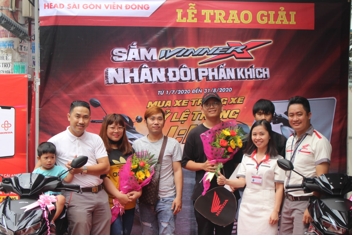 Lễ trao thưởng CTKM “Sắm Winner X – Nhân đôi phấn khích”