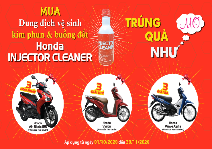📢MUA HONDA INJECTOR CLEANER-TRÚNG QUÀ NHƯ MƠ📢